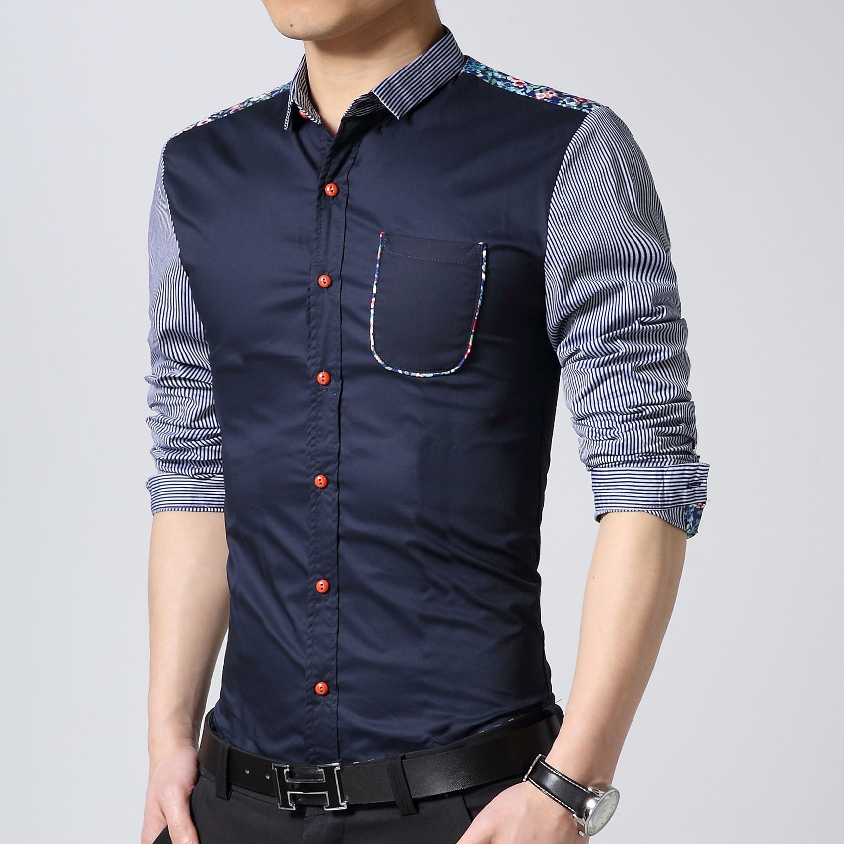 Stylish Twin Color Mens Shirt product image