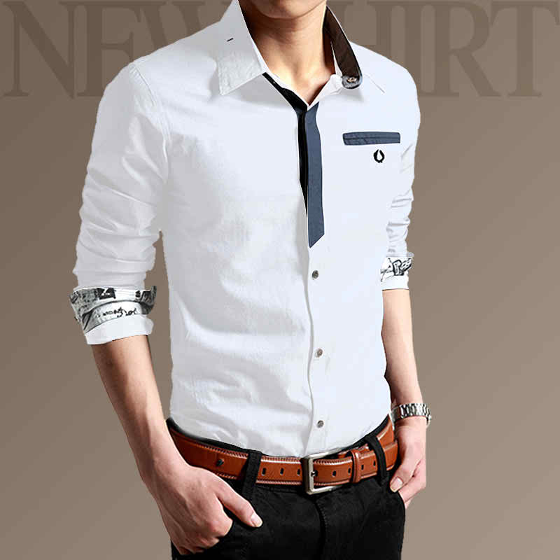 White Casual Mens Shirt product image